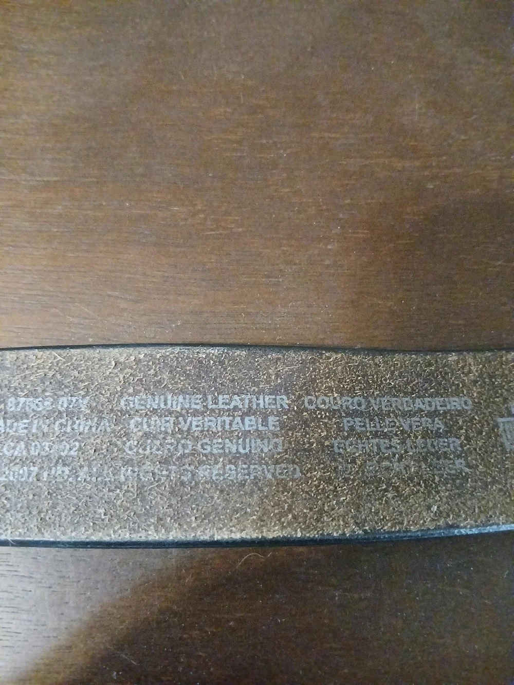 Harley-Davidson Black Embossed Leather Logo Belt